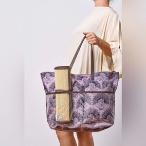 Manaola Holokai Beach Tote Canvas Nirvana Plum Perfect Kalihukehua